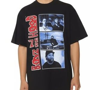 THIRTY EAGLE Mens L Black Graphic Boyz N The Hood Print Hip Hop Streetwear Tee
